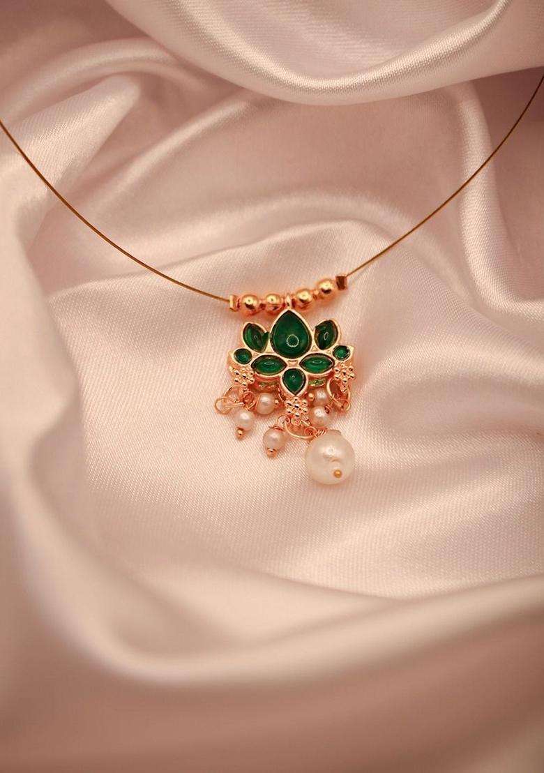 Gold-Plated Temple Necklace for Men & Women | Traditional Temple Jewellery for Wedding & Festive Wear | Festive Gift - Indya