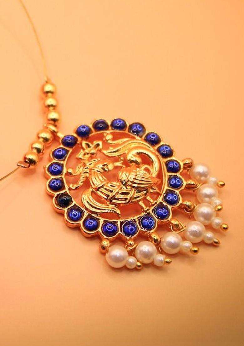 Gold-Plated Temple Necklace for Men & Women | Traditional Temple Jewellery for Wedding & Festive Wear | Festive Gift - Indya