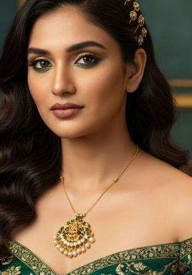 Gold-Plated Temple Necklace for Men & Women | Traditional Temple Jewellery for Wedding & Festive Wear | Festive Gift