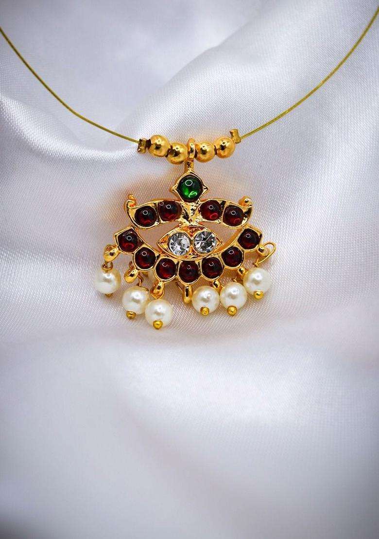 Gold-Plated Temple Necklace for Men & Women | Traditional Temple Jewellery for Wedding & Festive Wear | Festive Gift - Indya