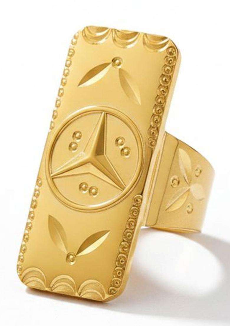 Gold-Plated Temple Finger Ring for Men | Stylish Party & Everyday Wear | Gift for Him - Indya
