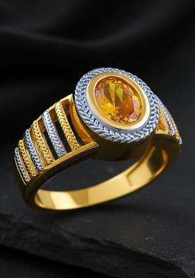 Gold-Plated Finger Ring for Men | Stylish Party & Everyday Wear | Gift for Him