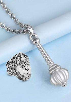 Silver-Plated Quirky Pendants with Chains for Men | Stylish Party & Everyday Wear | Gift for Him
