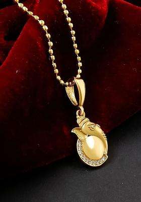 Gold-Plated Contemporary Pendants with Chains for Men | Stylish Party & Everyday Wear | Gift for Him