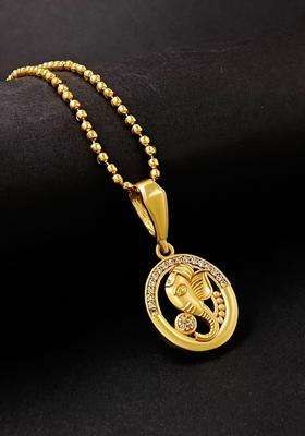 Gold-Plated Contemporary Pendants with Chains for Men | Stylish Party & Everyday Wear | Gift for Him