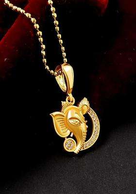 Gold-Plated Quirky Pendants with Chains for Men | Stylish Party & Everyday Wear | Gift for Him