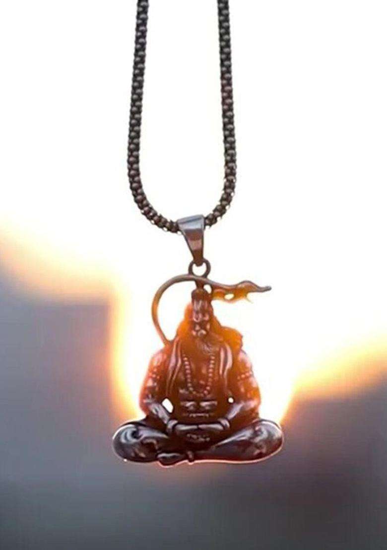 Silver-Plated Contemporary Pendants with Chains for Men | Stylish Party & Everyday Wear | Gift for Him - Indya