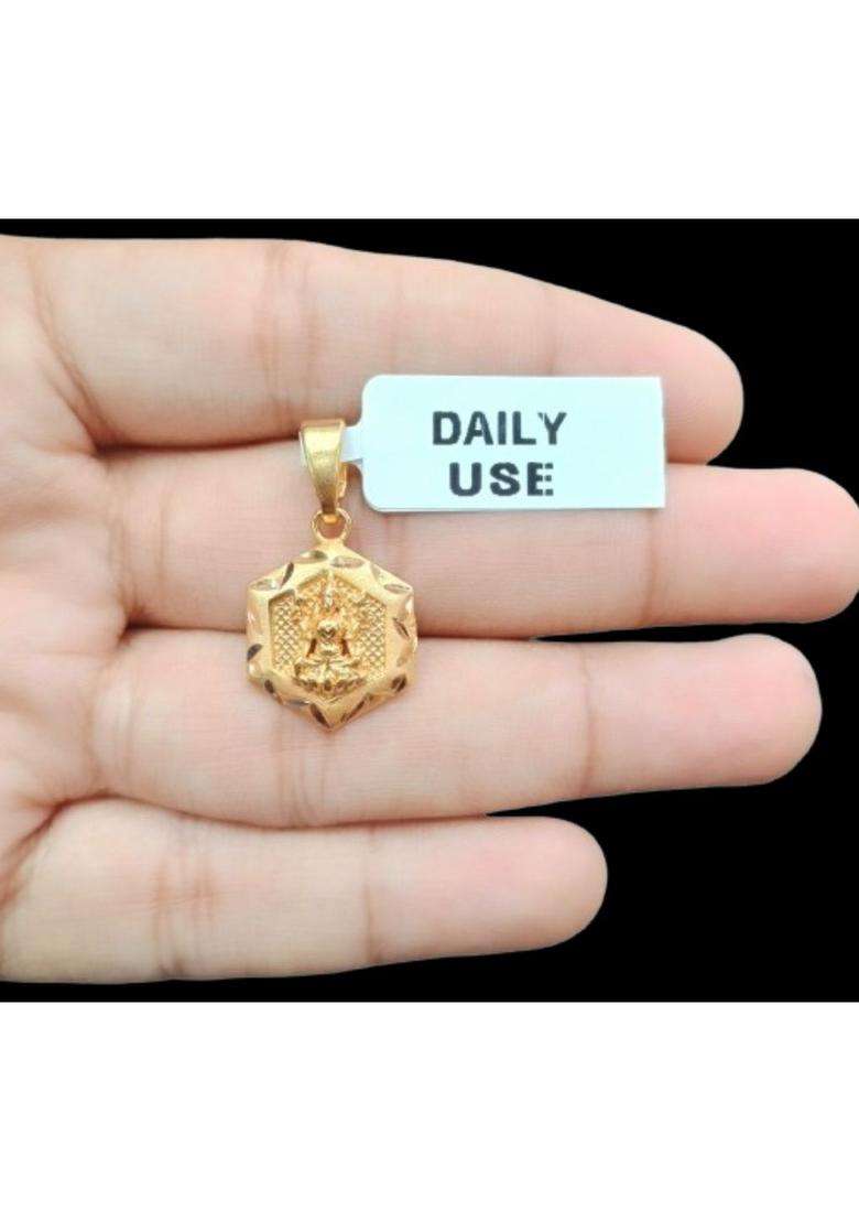 Gold-Plated Geometric Pendants for Men & Women | Traditional Temple Jewellery for Wedding & Festive Wear | Festive Gift - Indya