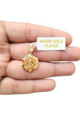 Gold-Plated Geometric Pendants for Men & Women | Traditional Temple Jewellery for Wedding & Festive Wear | Festive Gift