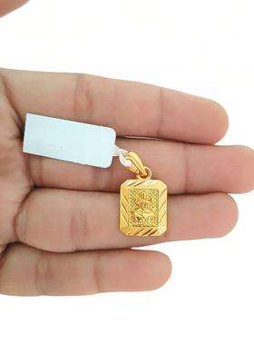 Gold-Plated Geometric Laxmi Ji Pendant for Men & Women | Traditional Temple Jewellery for Wedding & Festive Wear | Festive Gift