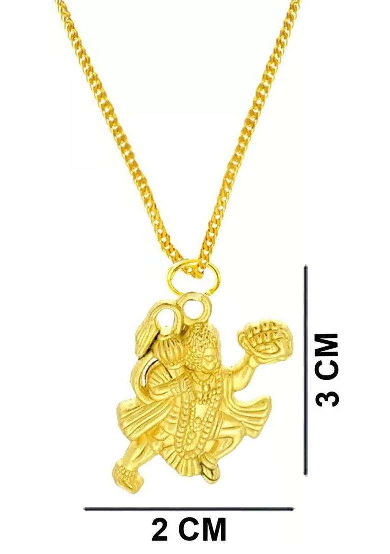 Gold-Plated Quirky Pendants with Chains for Men & Women | Traditional Temple Jewellery for Wedding & Festive Wear | Festive Gift - Indya