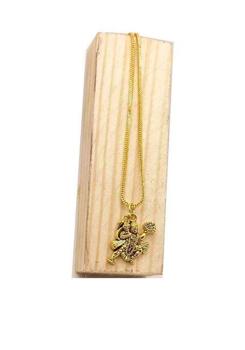 Gold-Plated Quirky Pendants with Chains for Men & Women | Traditional Temple Jewellery for Wedding & Festive Wear | Festive Gift