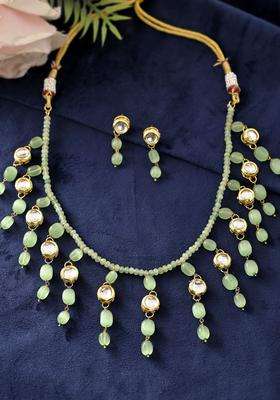 Gold-Plated Kundan Studded Jewellery Set for Women | Traditional Temple Jewellery for Wedding & Festive Wear | Gift for Her