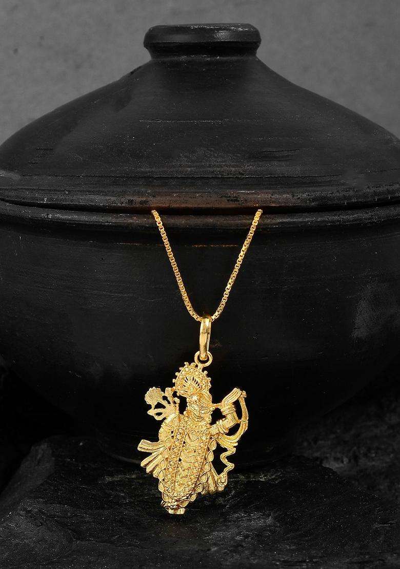 Gold-Plated Temple Necklace for Women | Stylish Party & Everyday Wear | Gift for Her - Indya