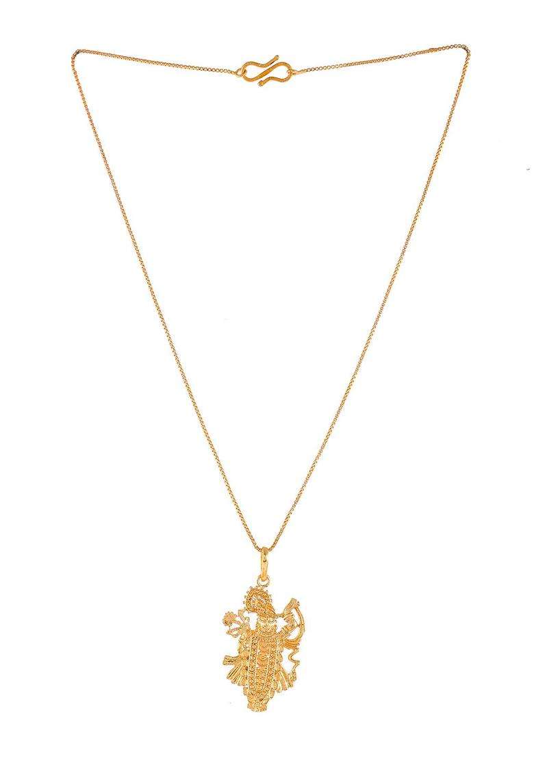 Gold-Plated Temple Necklace for Women | Stylish Party & Everyday Wear | Gift for Her - Indya