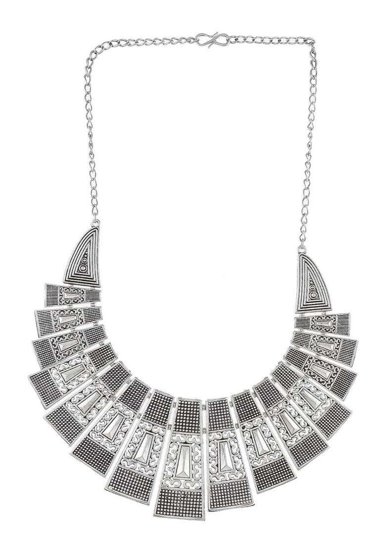 Oxidised Silver-Plated Trendy Temple Jewelry for for Women | Traditional Temple Jewellery for Wedding & Festive Wear | Gift for Her - Indya