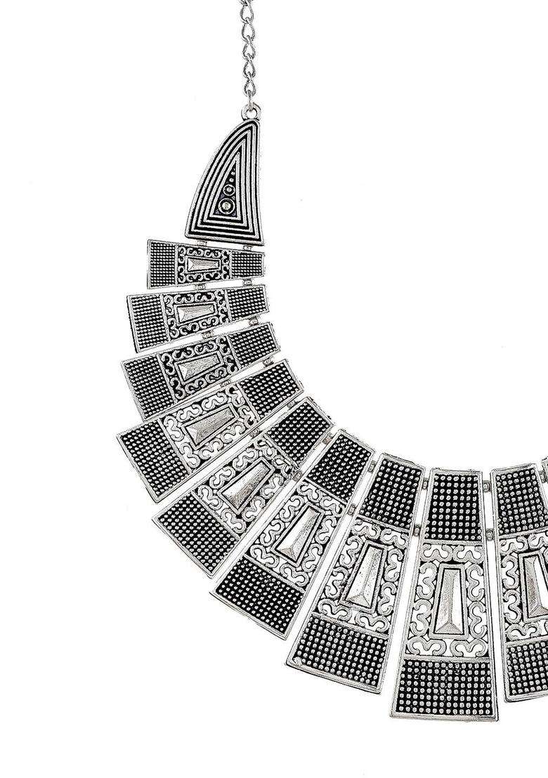Oxidised Silver-Plated Trendy Temple Jewelry for for Women | Traditional Temple Jewellery for Wedding & Festive Wear | Gift for Her - Indya