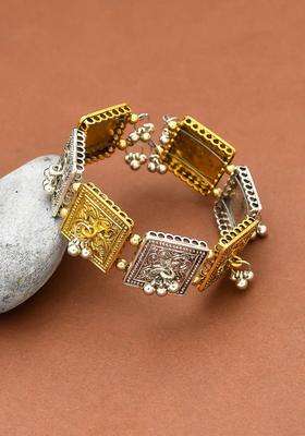 Gold-Toned Bracelet for Women | Traditional Temple Jewellery for Wedding & Festive Wear | Gift for Her
