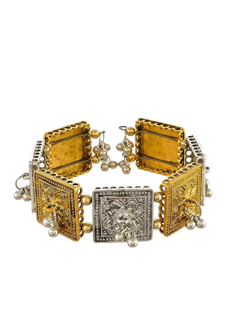Gold-Toned Bracelet for Women | Traditional Temple Jewellery for Wedding & Festive Wear | Gift for Her - Indya