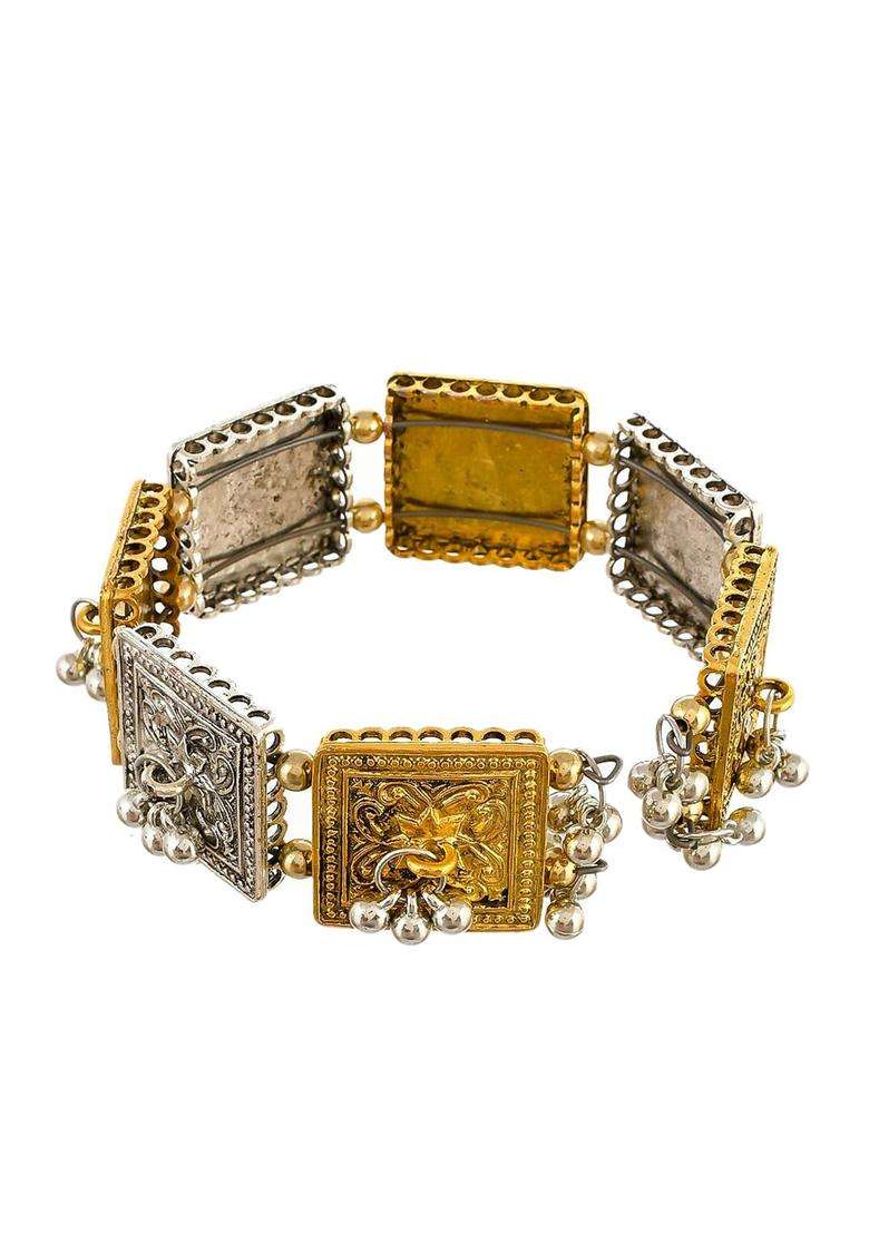 Gold-Toned Bracelet for Women | Traditional Temple Jewellery for Wedding & Festive Wear | Gift for Her - Indya