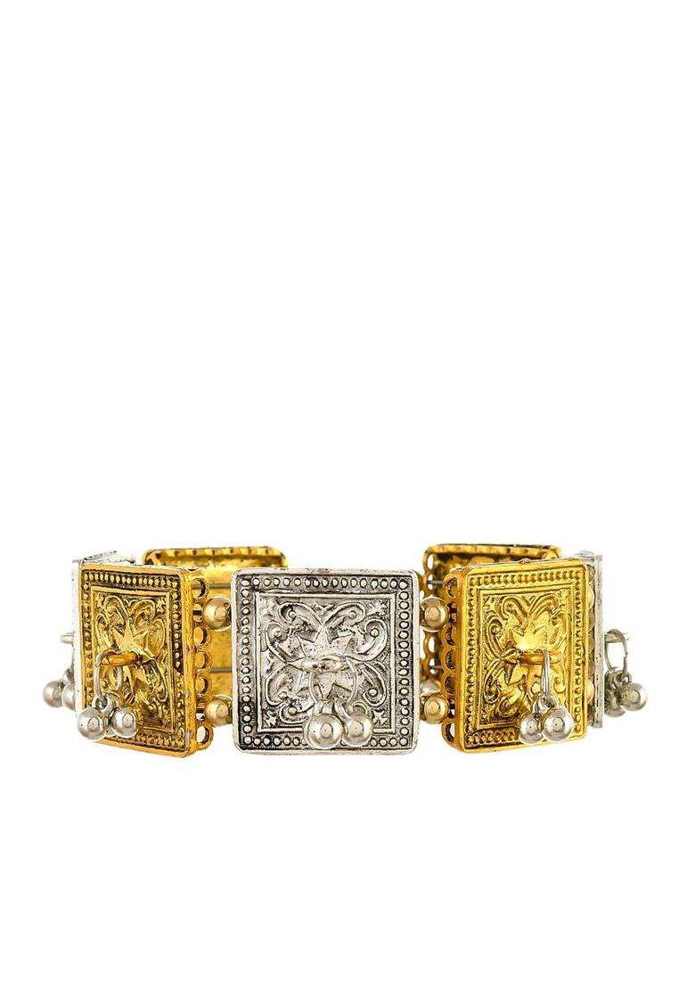 Gold-Toned Bracelet for Women | Traditional Temple Jewellery for Wedding & Festive Wear | Gift for Her - Indya