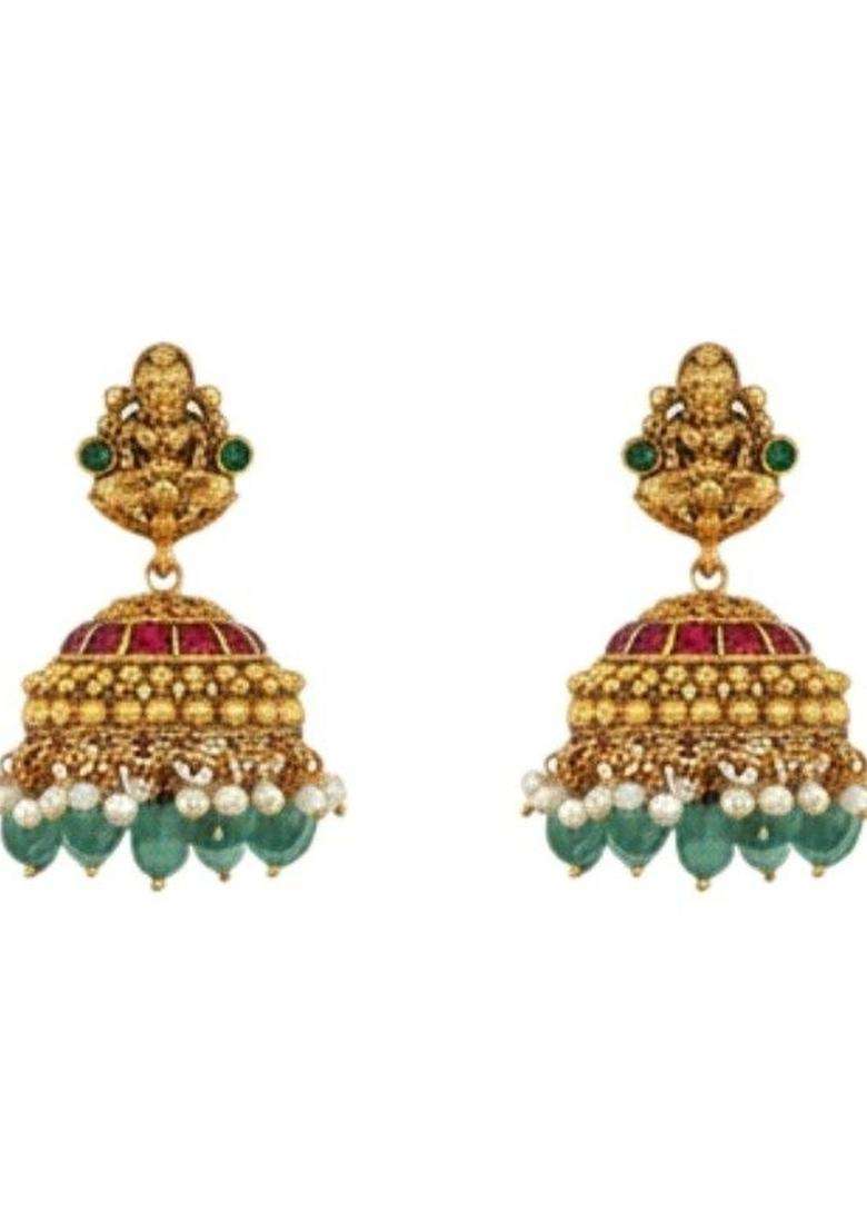Brass Gold-Plated Temple Necklace for Women | Traditional Temple Jewellery for Wedding & Festive Wear | Gift for Her - Indya