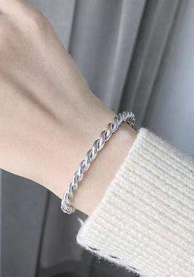 Temple Silver-Plated Cuff Bracelet for Women | Stylish Party & Everyday Wear | Gift for Her