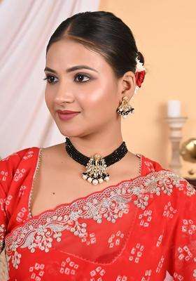 Gold-Plated Kundan Studded Jewellery Set for Women | Traditional Temple Jewellery for Wedding & Festive Wear | Gift for Her