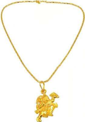Gold-Plated Quirky Pendants with Chains for Men | Traditional Temple Jewellery for Wedding & Festive Wear | Gift for Him