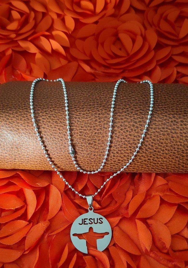 Silver-Plated Quirky Pendants with Chains for Men | Stylish Party & Everyday Wear | Gift for Him - Indya