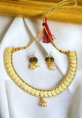 Gold-Plated Temple Jewellery Set for Women | Stylish Party & Everyday Wear | Gift for Her