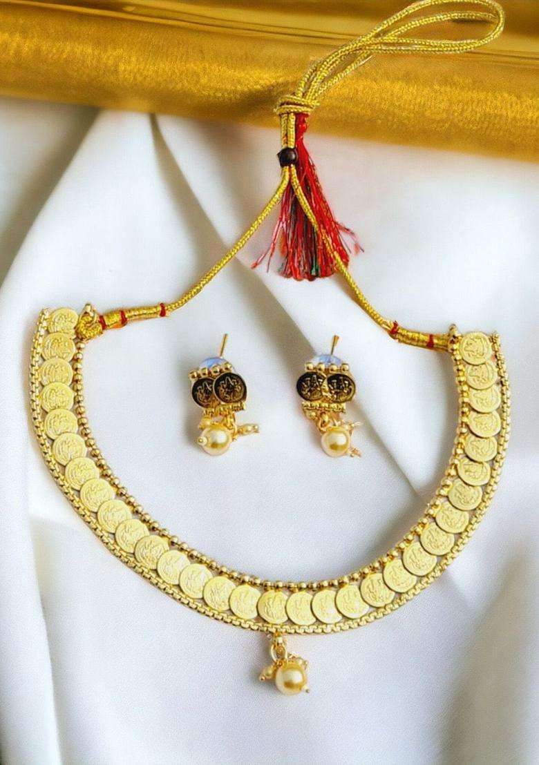 Gold-Plated Temple Jewellery Set for Women | Stylish Party & Everyday Wear | Gift for Her - Indya