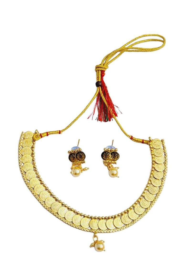 Gold-Plated Temple Jewellery Set for Women | Stylish Party & Everyday Wear | Gift for Her - Indya
