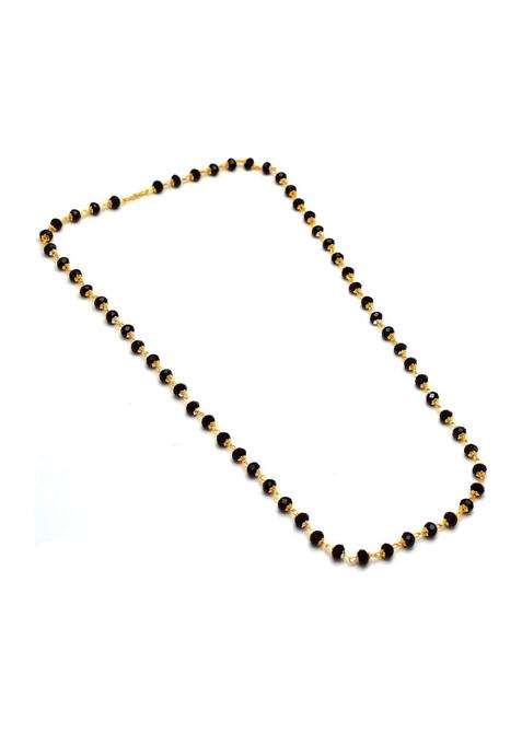 Gold-Plated Crystal Temple Chain for Women | Traditional Temple Jewellery for Wedding & Festive Wear | Gift for Her