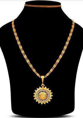 Brass Gold-Plated Temple Necklace for Women | Traditional Temple Jewellery for Wedding & Festive Wear | Gift for Her