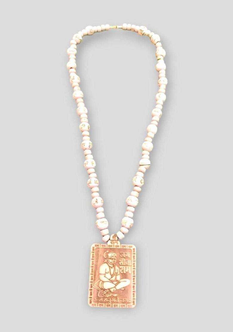 Silver Temple Necklace for Men | Traditional Temple Jewellery for Wedding & Festive Wear | Gift for Him - Indya