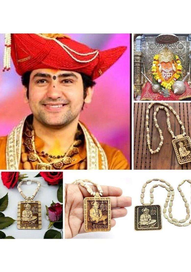 Silver Temple Necklace for Men | Traditional Temple Jewellery for Wedding & Festive Wear | Gift for Him - Indya