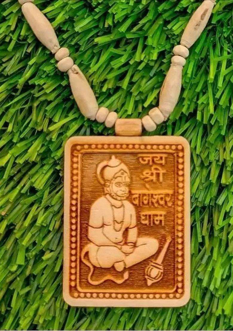 Silver Temple Necklace for Men | Fusion Party & Festive Wear | Gift for Him - Indya