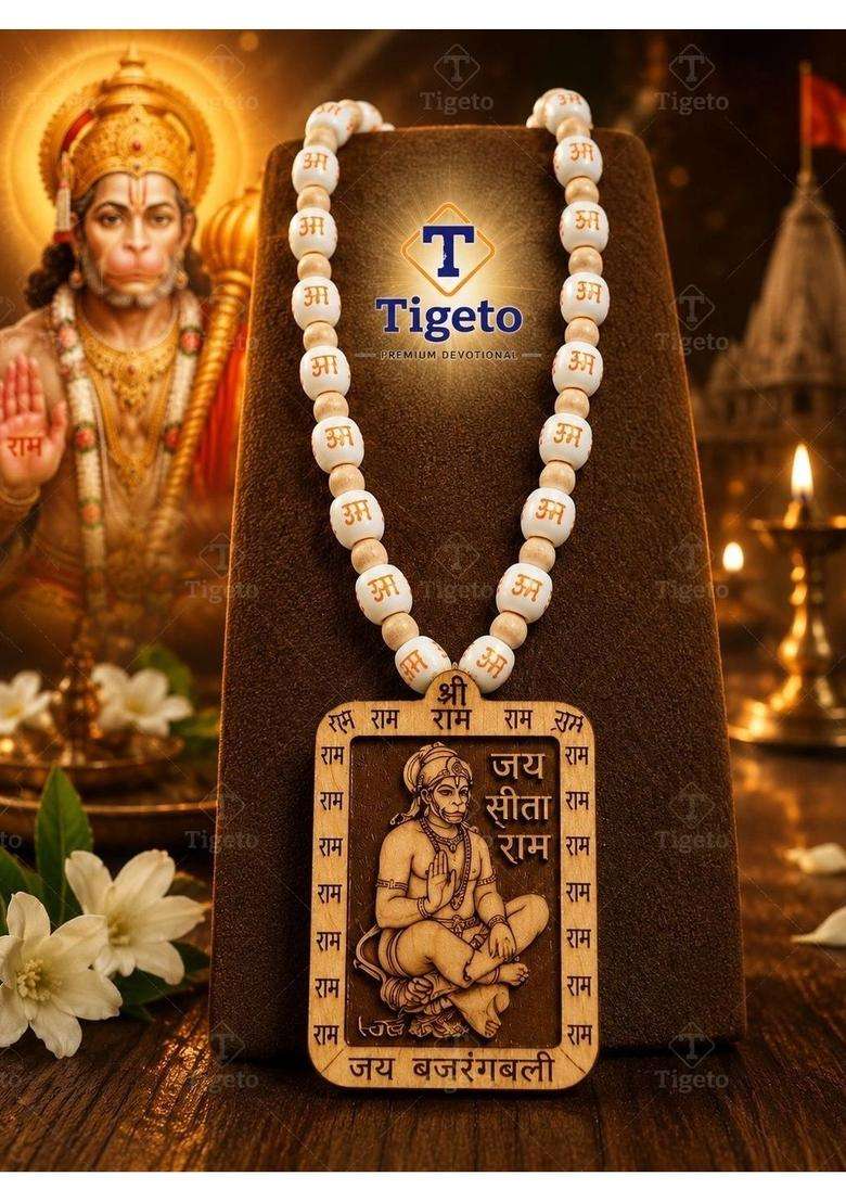 Silver Temple Necklace for Men | Traditional Temple Jewellery for Wedding & Festive Wear | Gift for Him - Indya