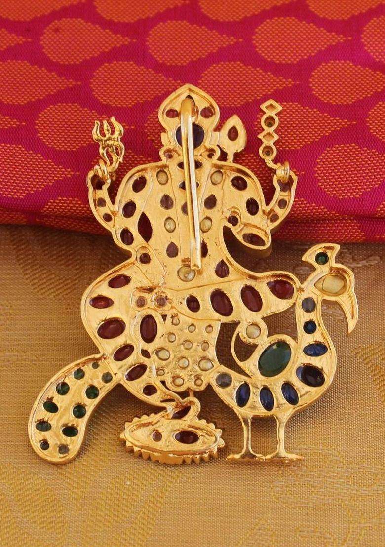 Gold-Plated Pendants for Women | Traditional Temple Jewellery for Wedding & Festive Wear | Gift for Her - Indya
