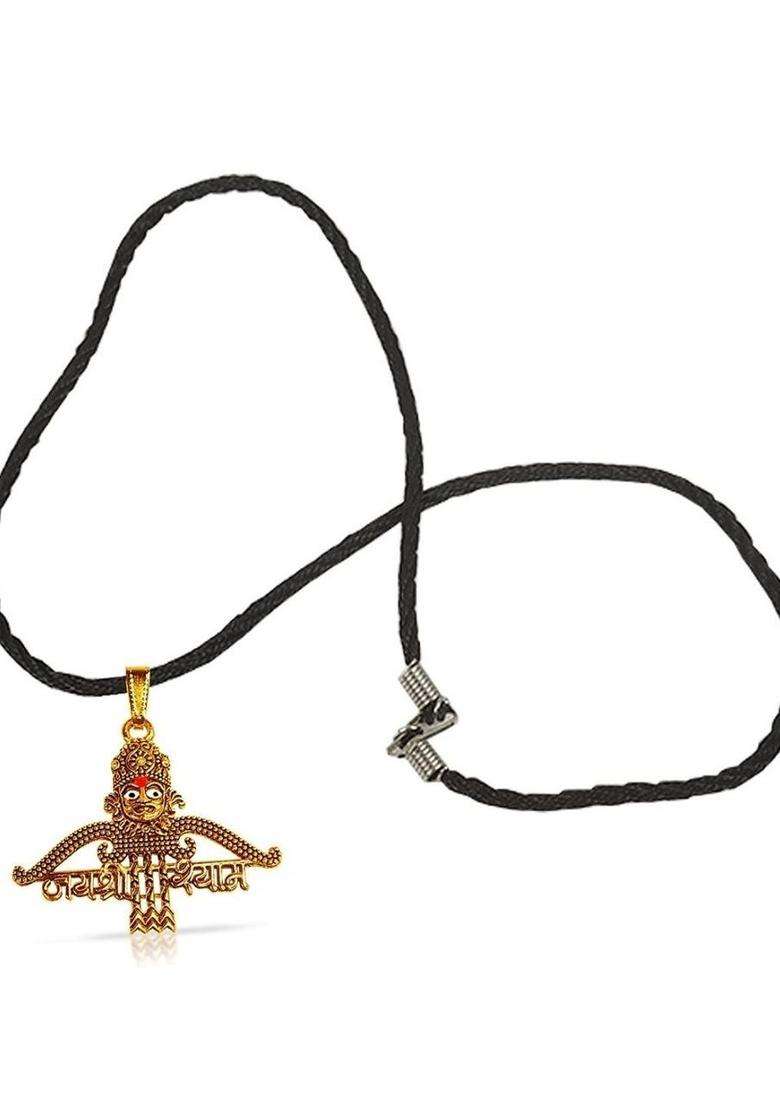 Gold-Plated Quirky Pendants with Chains for Men & Women | Traditional Temple Jewellery for Wedding & Festive Wear | Festive Gift - Indya