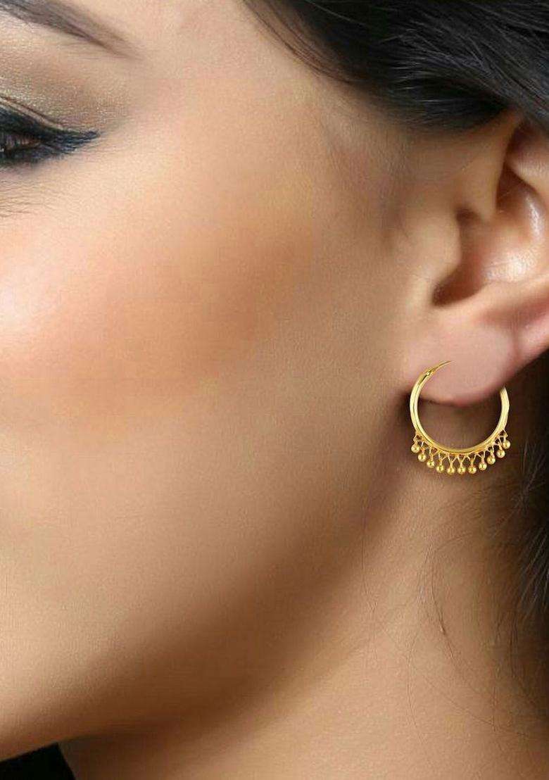 Gold-Plated Chandbalis Earrings for Women | Stylish Party & Everyday Wear | Gift for Her - Indya
