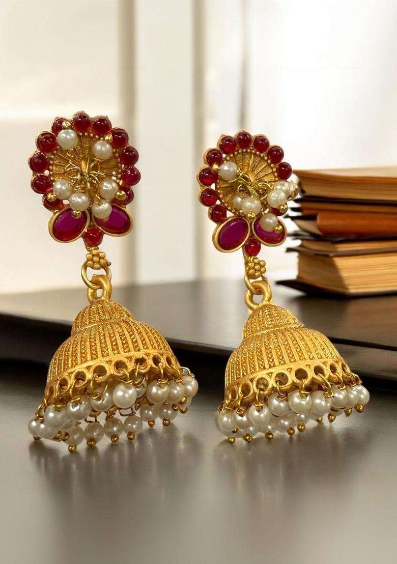Stone-Studded & Beaded Jewellery Set for Women | Traditional Temple Jewellery for Wedding & Festive Wear | Gift for Her - Indya