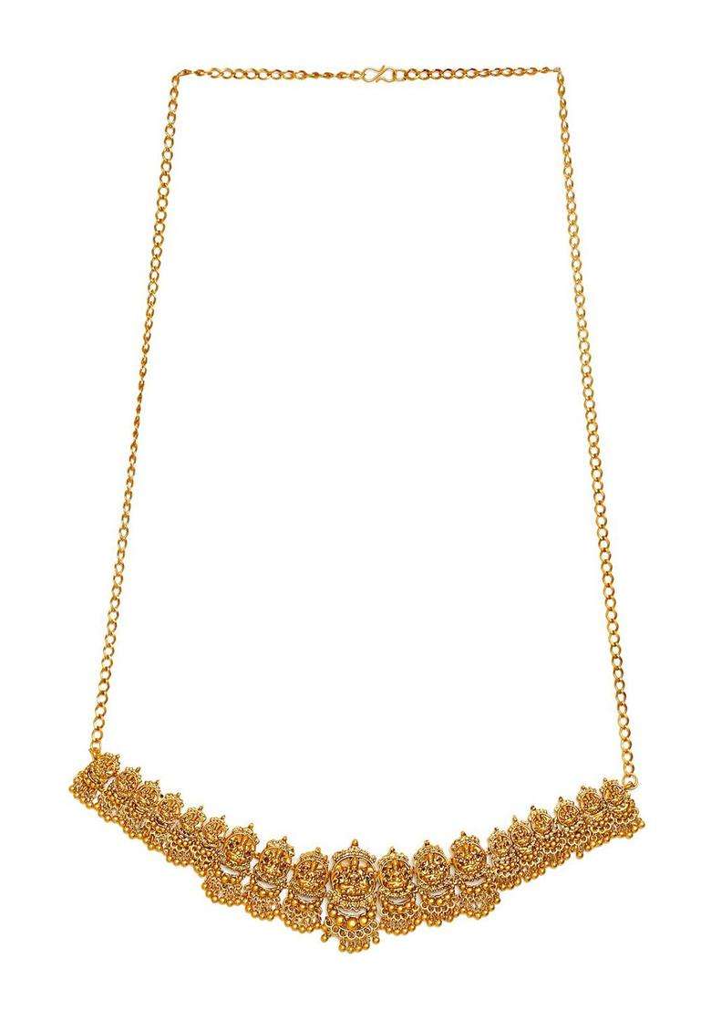 Gold-Plated Temple Jewellery Set with Kamarband for Women | Traditional Temple Jewellery for Wedding & Festive Wear | Gift for Her - Indya