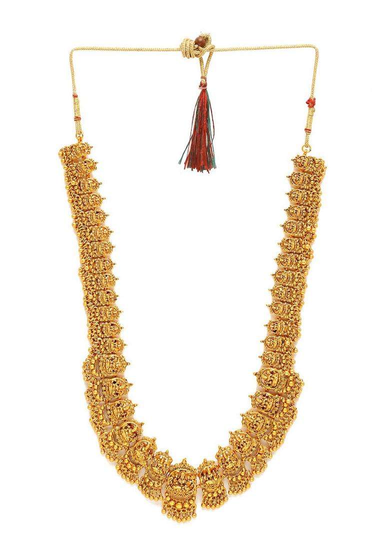 Gold-Plated Temple Jewellery Set with Kamarband for Women | Traditional Temple Jewellery for Wedding & Festive Wear | Gift for Her - Indya
