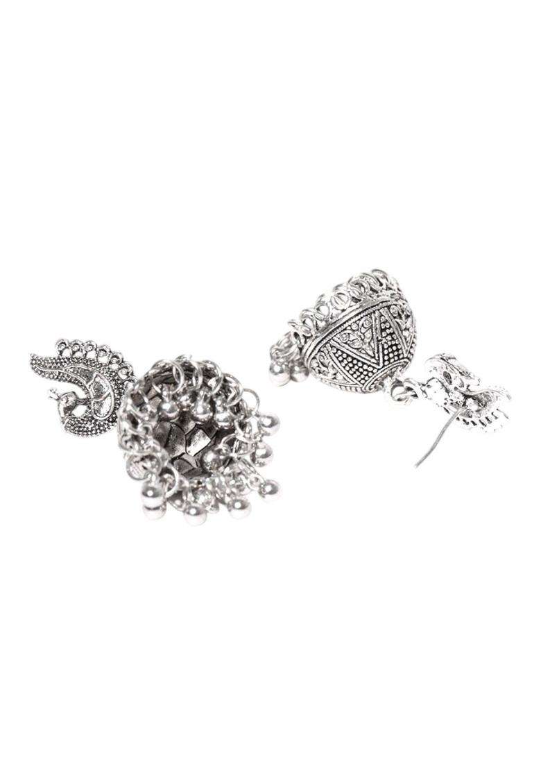 Silver-Plated Temple Jewellery Set for Women | Traditional Temple Jewellery for Wedding & Festive Wear | Gift for Her - Indya
