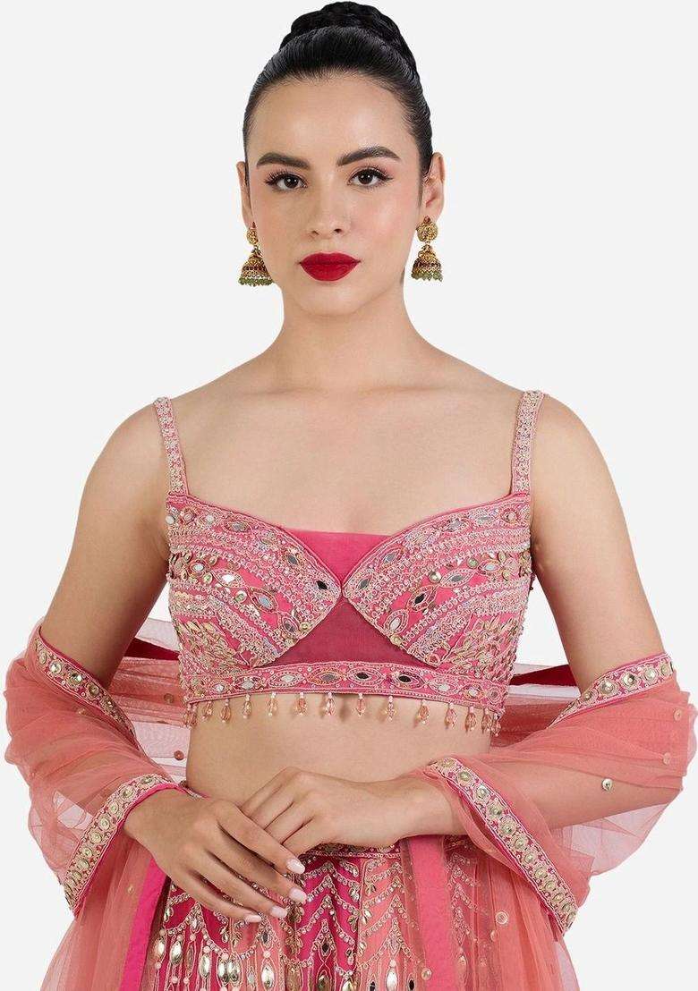 Gold-Plated Artificial Stones Studded and Beaded Dome Shaped Jhumkas for Women | Traditional Temple Jewellery for Wedding & Festive Wear | Gift for Her - Indya