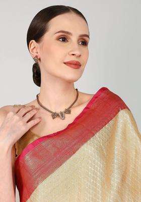 Gold-Plated Temple Necklace and Earrings for Women | Traditional Temple Jewellery for Wedding & Festive Wear | Gift for Her