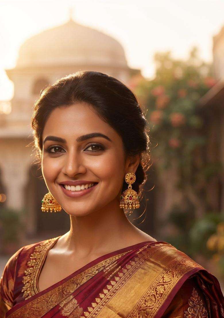 Gold-Plated Circular Jhumkas Earrings for Women | Traditional Temple Jewellery for Wedding & Festive Wear | Gift for Her - Indya