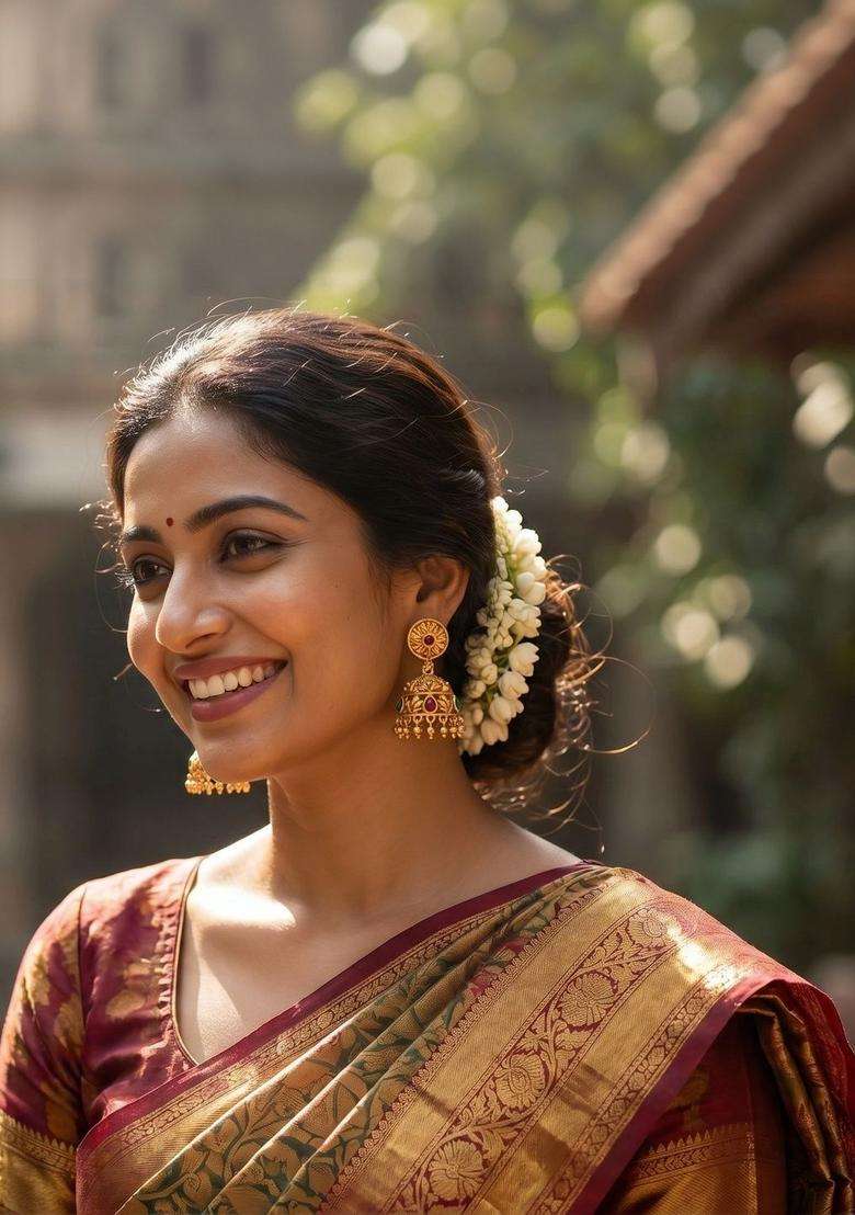 Gold-Plated Geometric Jhumkas Earrings for Women | Traditional Temple Jewellery for Wedding & Festive Wear | Gift for Her - Indya
